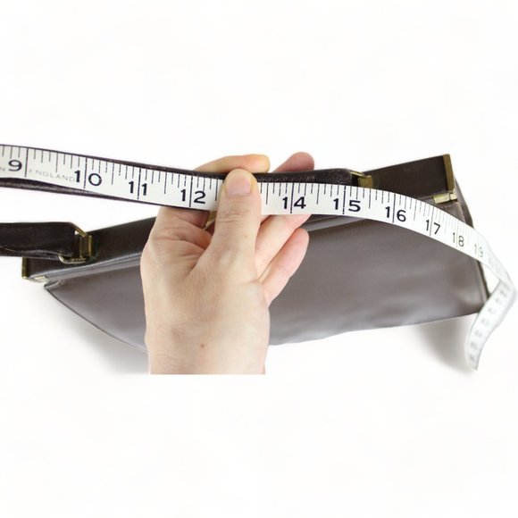 Vintage Paragon Top Handle Bag Brown Metal Frame Bag Gold Tone Grannycore PU76 - Picture 14 of 14